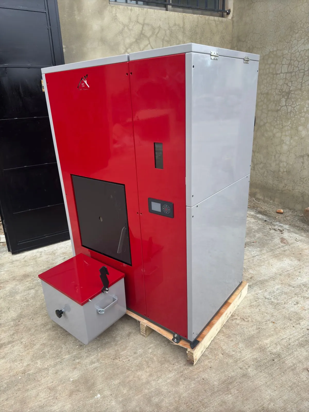 45KW boiler cabinet from the side