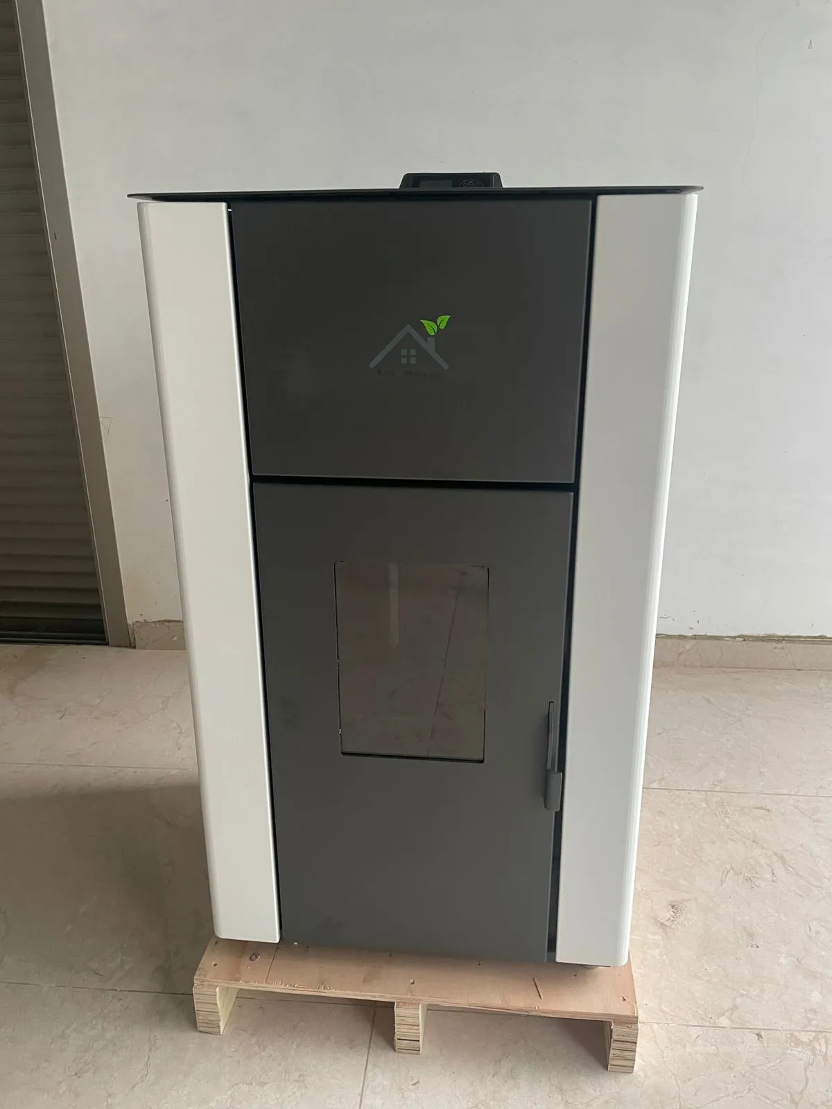 The 30KW hydro stove and boiler, front view
